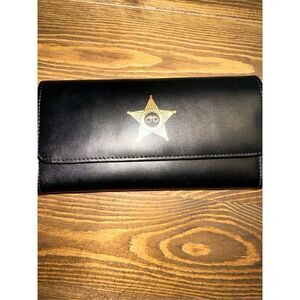 Lady Blue Line Sheriff Department Police wallet